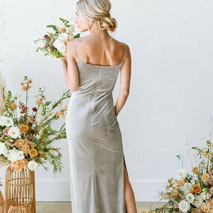 Revelry Skye in Velvet Bridesmaid Dress